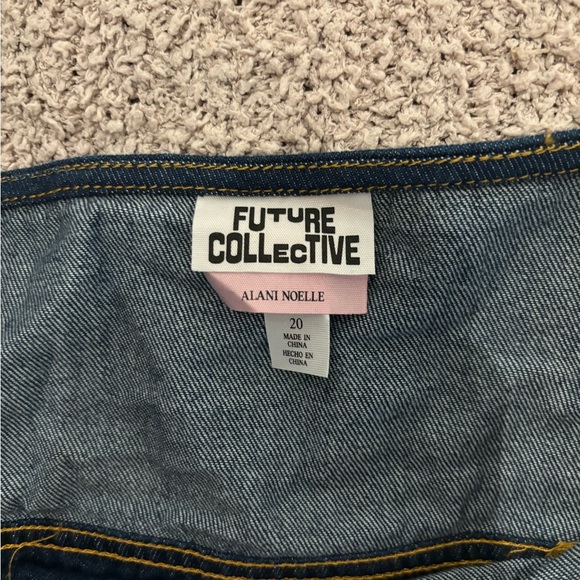 NWOT Future Collective Halter Denim Dress SZ 20 - Picture 4 of 7